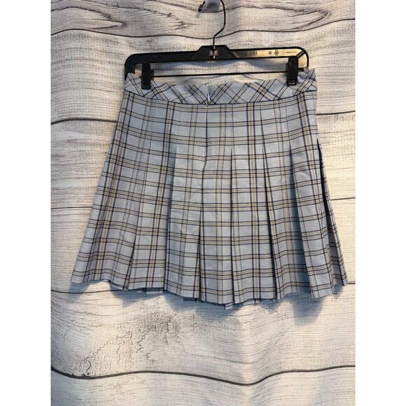 Aritzia Sunday Best Plaid Pleated Mini Skirt Size 10 - Picture 3 of 4